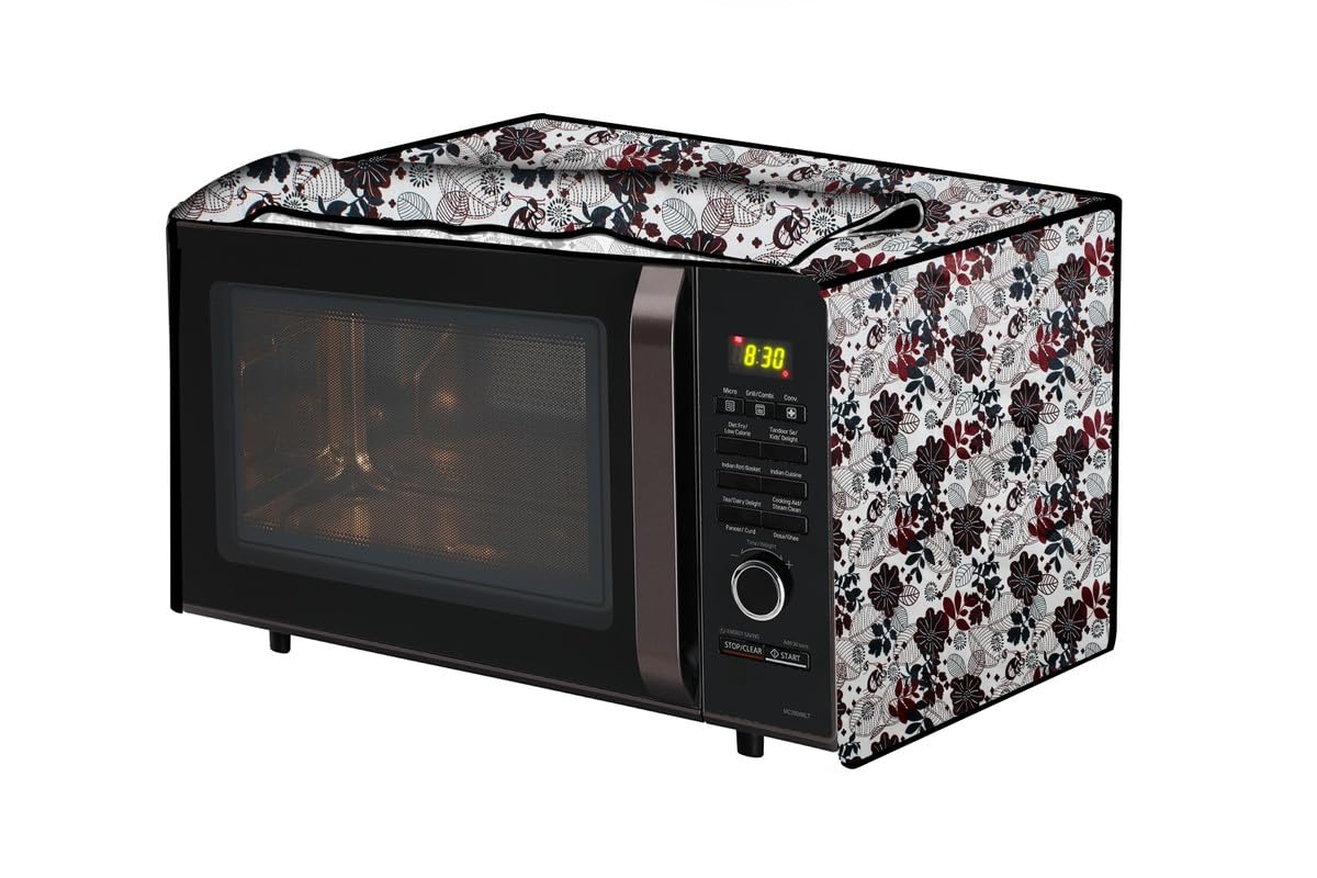 Microwave Oven Cover - Sand Pattern Brown -9