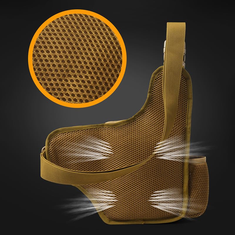 Sac banane tactique de randonnée, escalade et pêche avec compartiments multiples - 4