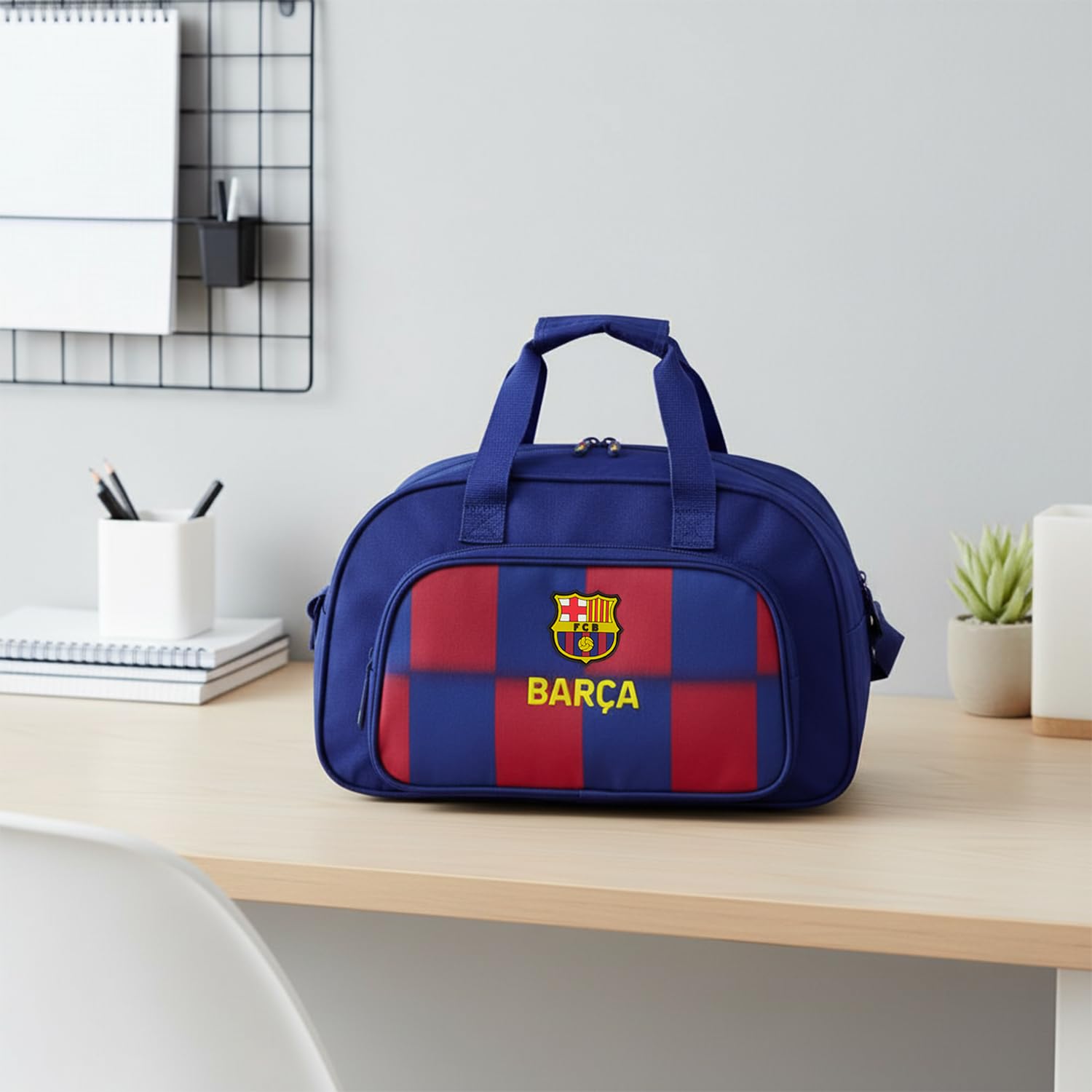 Mochila FC Barcelona unisex asas ajustables, ligera y cómoda, ideal para escuela y actividades diarias, mochila barça