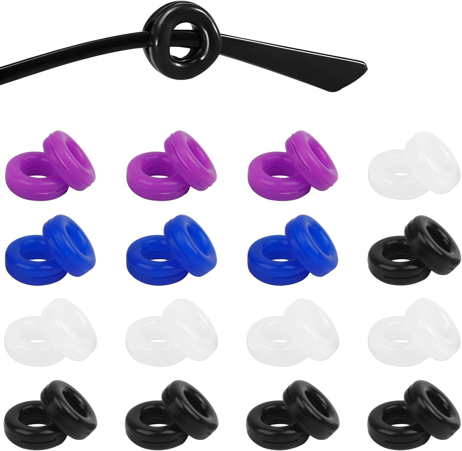 Jaydear Silicone Glasses Ear Grip, 32 PCS Eyeglasses Ear