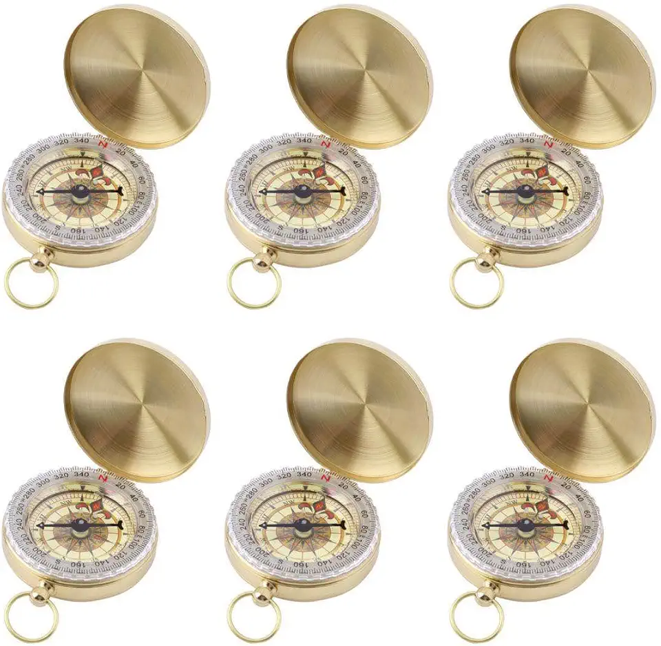 SHENQIDZ Camping Survival Compass for Hiking or Camping Pocket Compass for Kids