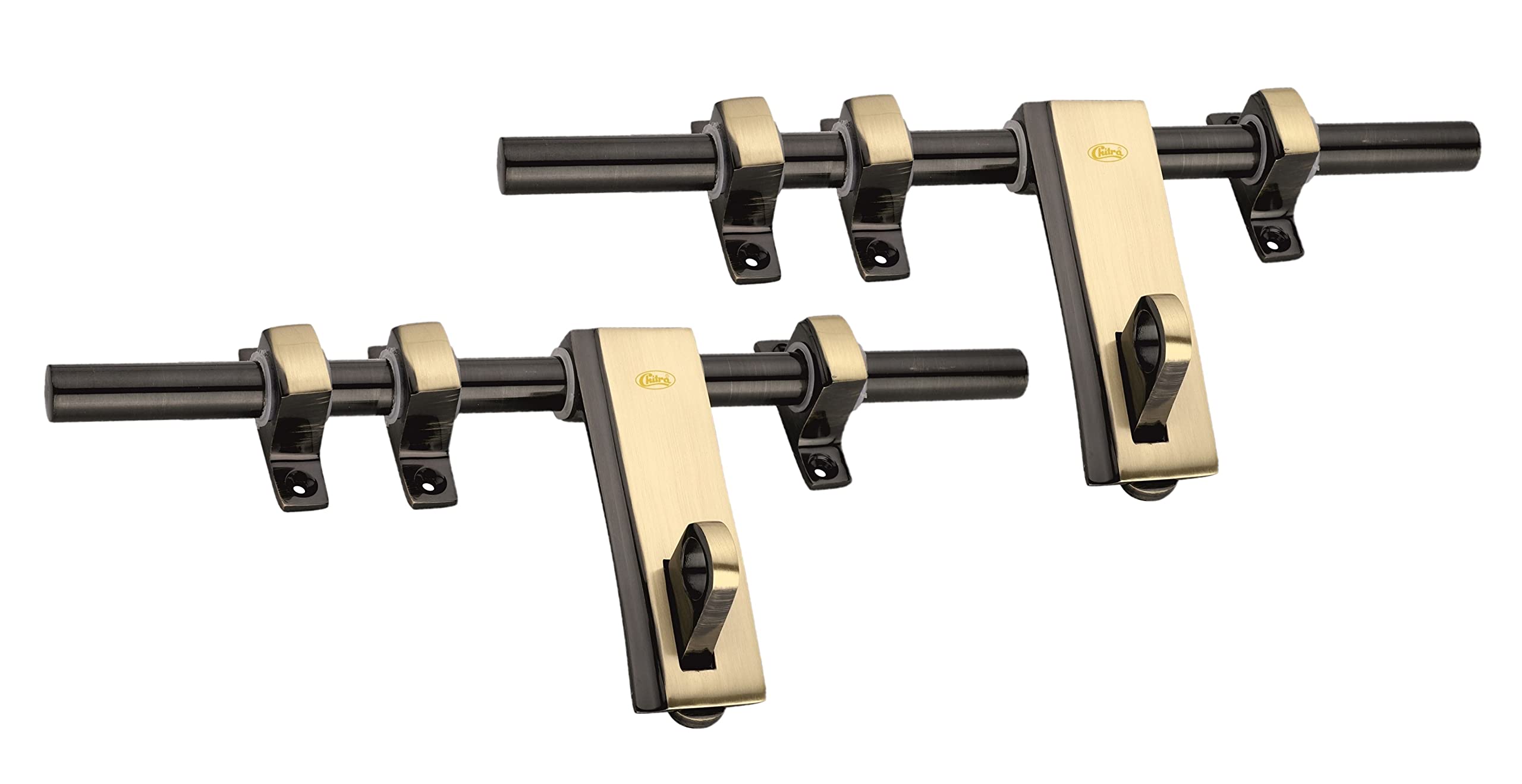 Chitra Altis Series Brass Heavy Aldrop for Single and Double Door for Home/Office Door Pack of 2 (Two Tone Antique Brass, 14 Inch) (B09CPQ98HG) Amazon Price History, Amazon Price Tracker
