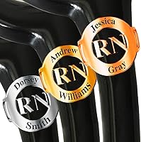 Vista 5 de Stethoscope ID Tag - Personalized Name Tag- Handmade Nursing ID Charm-Graduation Gift for Nurse (RN with Name &Text)