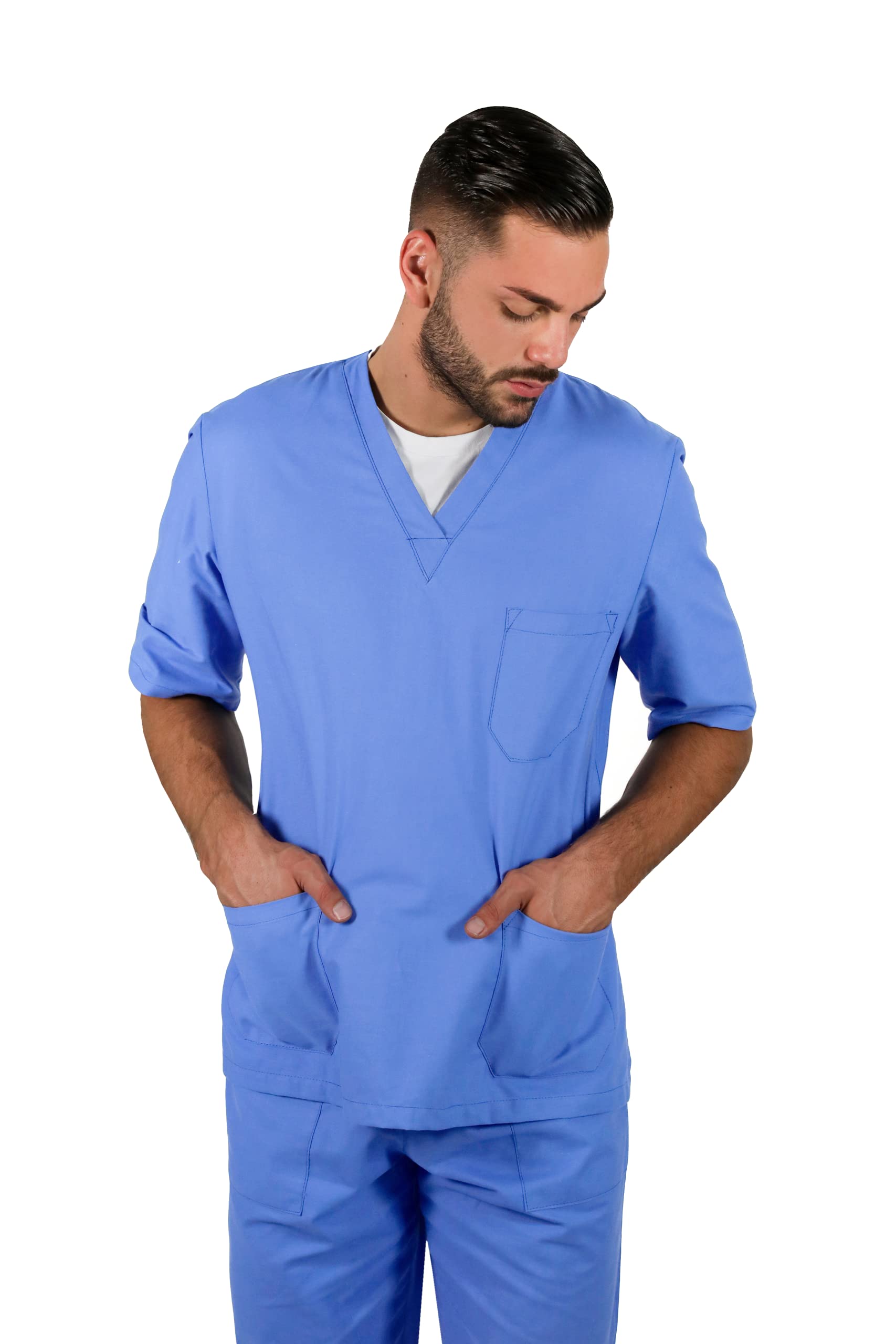 TCD Krankenschwestern Uniform in 5 Farben zur Auswahl - Kasack und Hose | Medizinisch Unisex | OSS Krankenhaus Tierarzt Zahnarzt