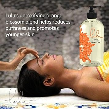 Lulu Orange Blossom Massage Oil 16oz & Lulu Vanilla Massage Oil 16oz