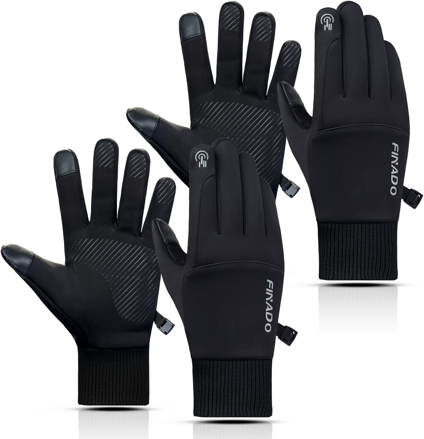 Guantes De Piel Para Mujer 4UMOR Guant Invierno Pantalla Táctil De Punto Calient Para Guantes Para El Frío Mujer