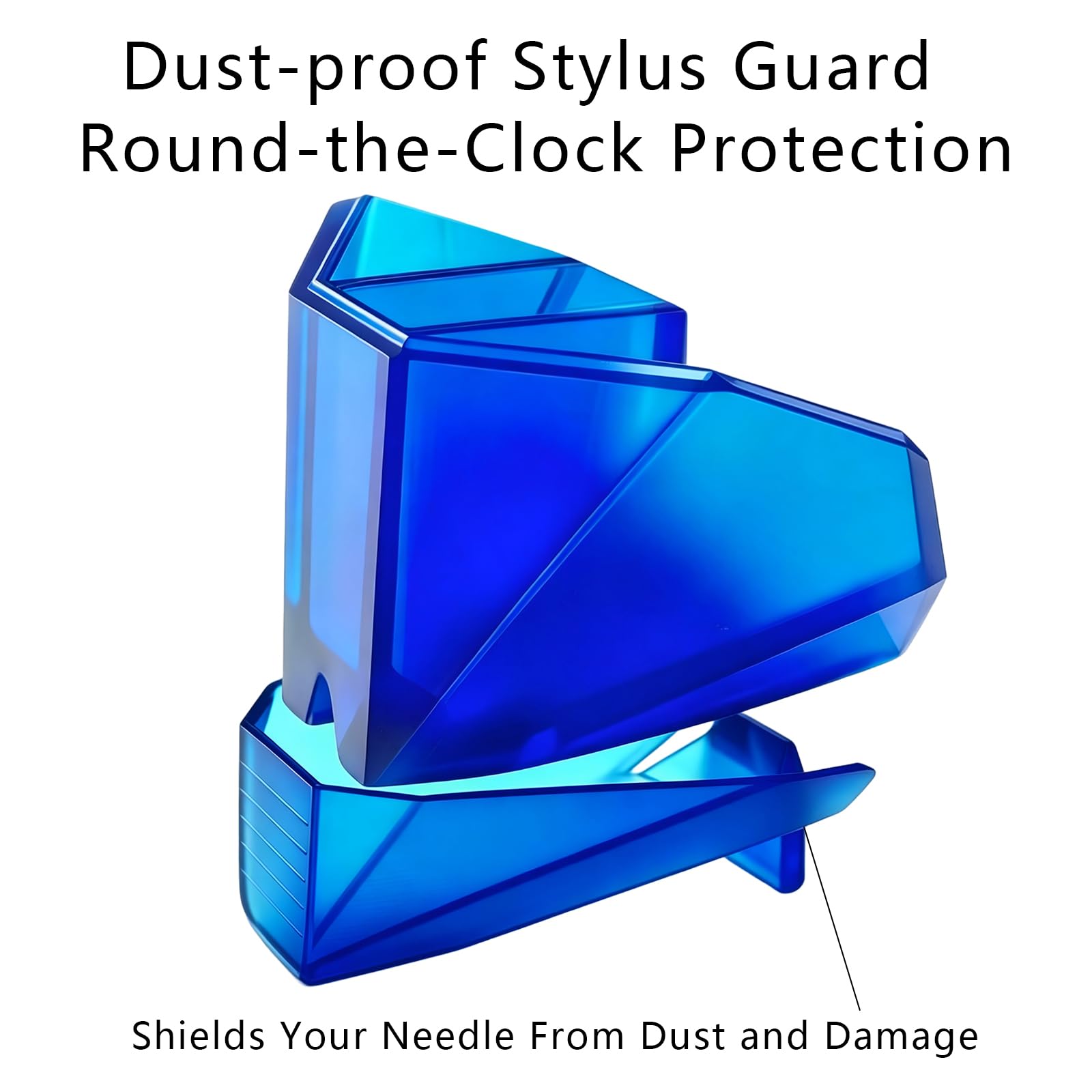 Aguja de repuesto para tocadiscos, compatible con cartucho de la serie 2M, lápiz capacitivo magnético móvil de alta fidelidad con protector protector, azul