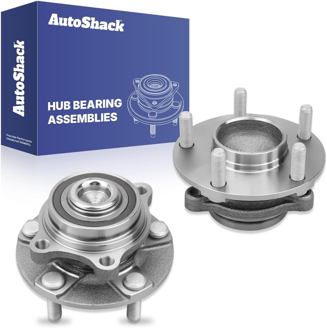 AutoShack Front Wheel Hub Bearing Assemblies Left & Right with ABS Replacement for 2003-2007 Infiniti G35 2003-2009 Nissan 350Z 2-PC Set