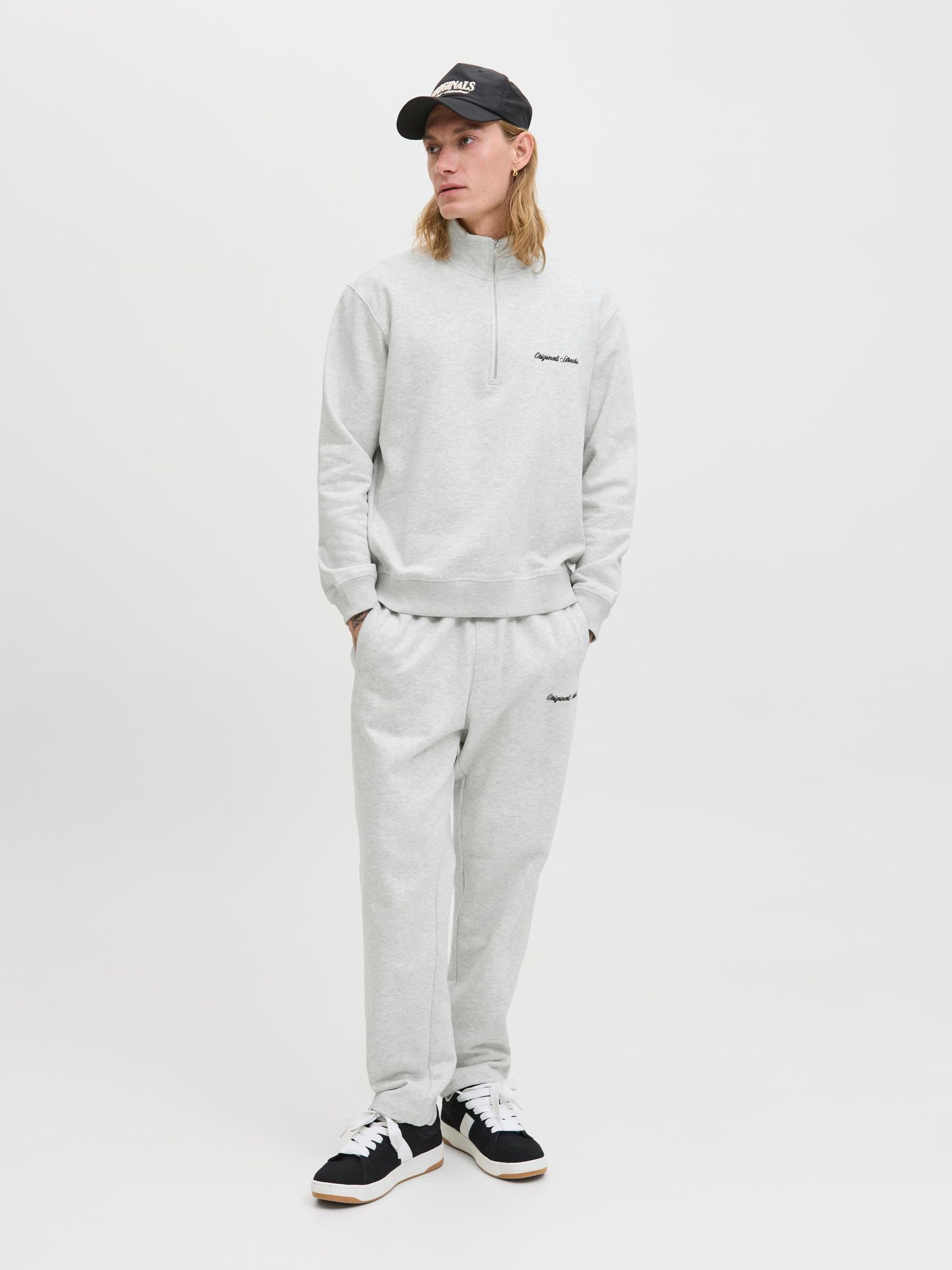 JACK & JONES Jornorrebro Emb Sweat High Neck Sn Jornorrebro Emb - Sudadera con Cuello Alto Hombre (Pack de 1)