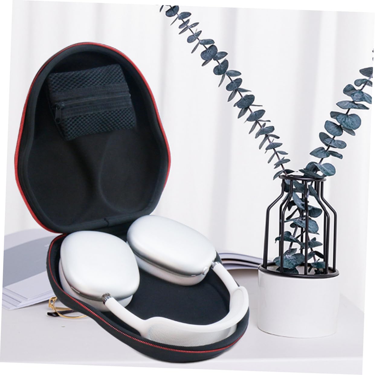 Uonlytech 2stücke Earbud Tasche Tragetasche Für Max Stoßfest Kratzfest Leicht Tragbar Kabellose Kopfhörer Aufbewahrung Modisches Design Perfekter Schutz Für Ihre Ohrhörer