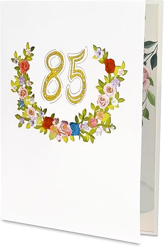 Miniatura 4 de GREETING ART Tarjeta de cumpleaños número 100, corte láser, emergente, 7.9x5.9 in, sobre incluido