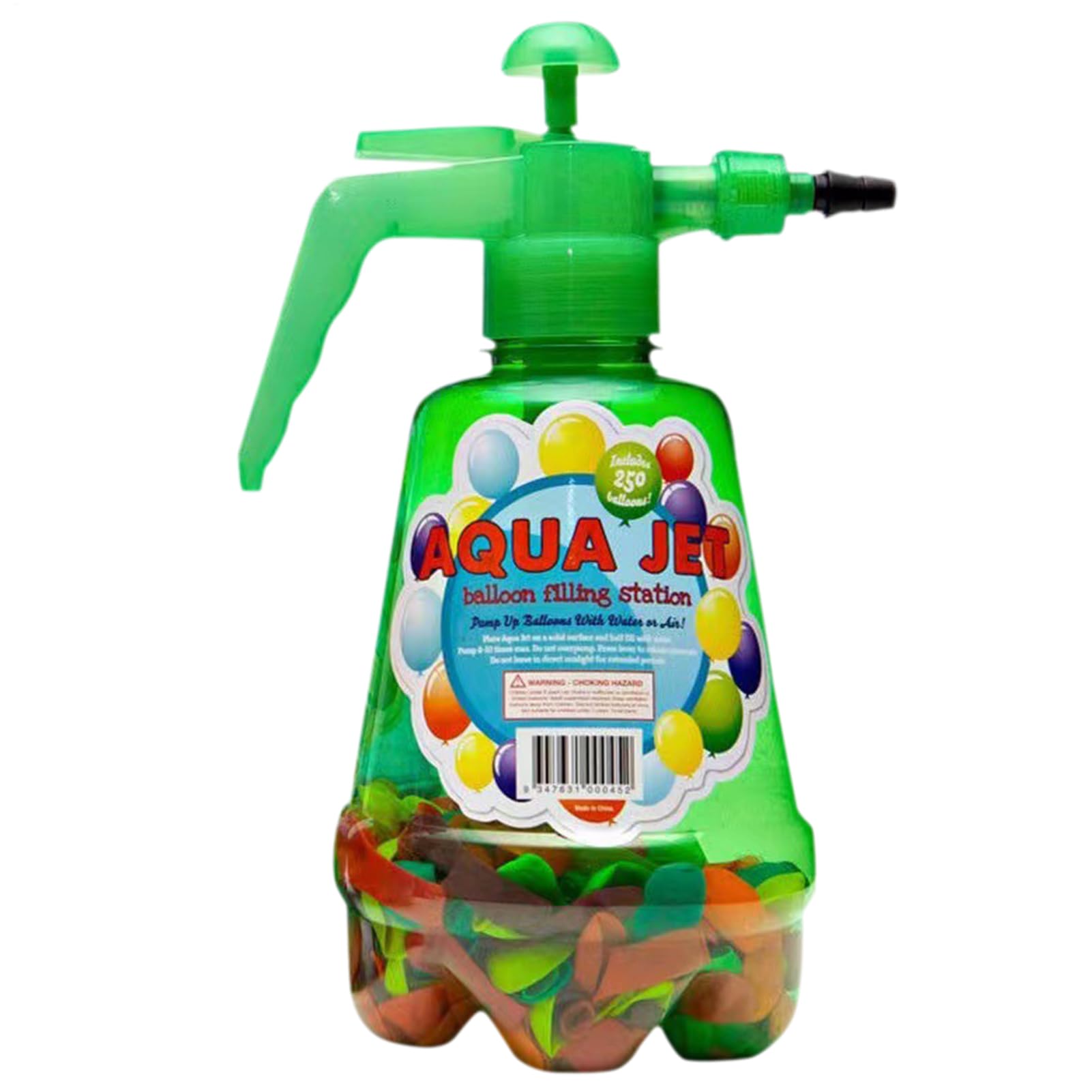 Water Balloon Pump | 2 in 1 Air Waters Bombs Balloons Pump | Hand Balloons Filler Pumps with 500 Balloons | Waters B-alloon Game for Kids Easy Fill Inflator Spray Bottle (Random Color)