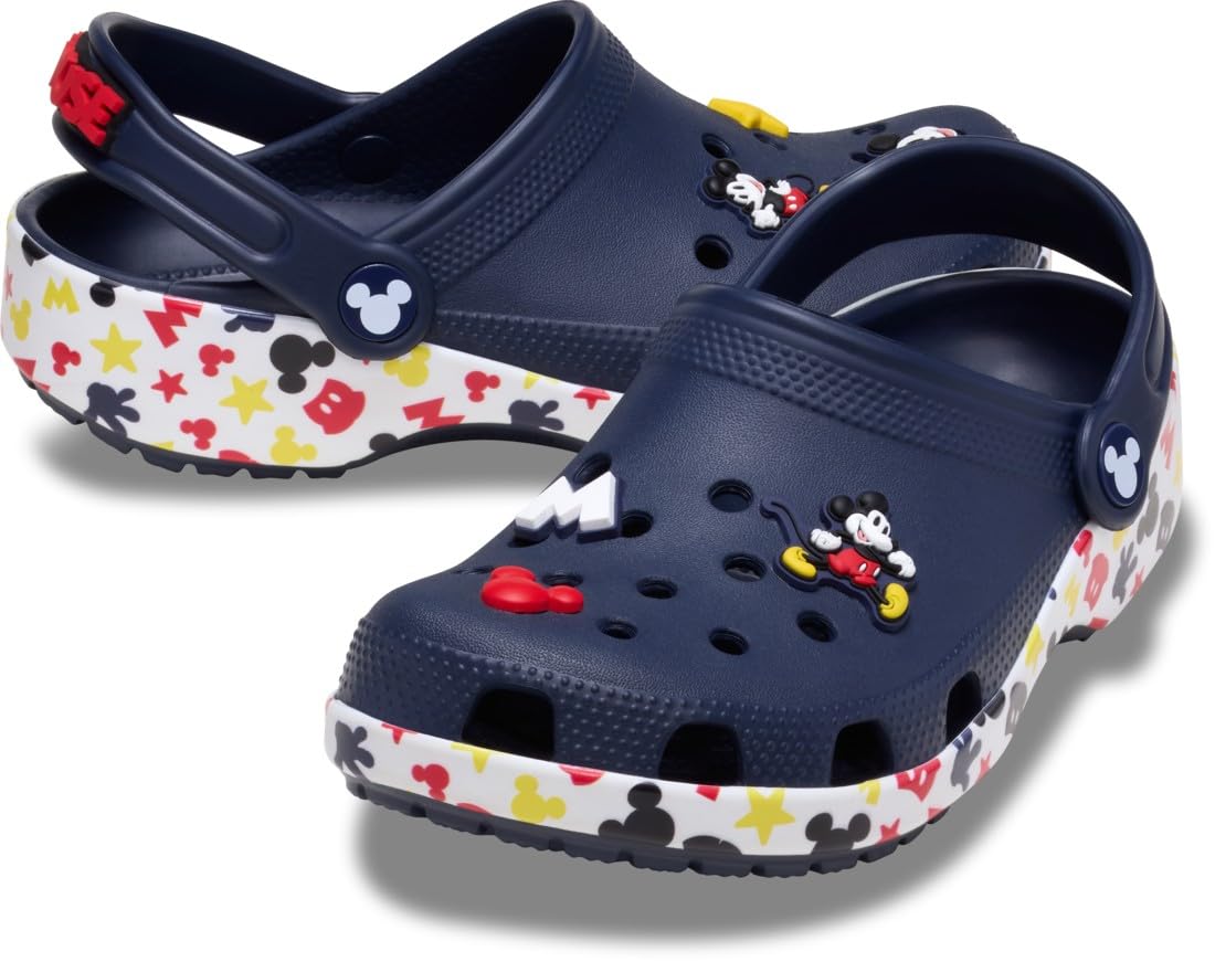 Crocs Mickey Friends Classic Clog T, Zoccoli Unisex - Bambini e Ragazzi, Multicolore, 19/20 EU