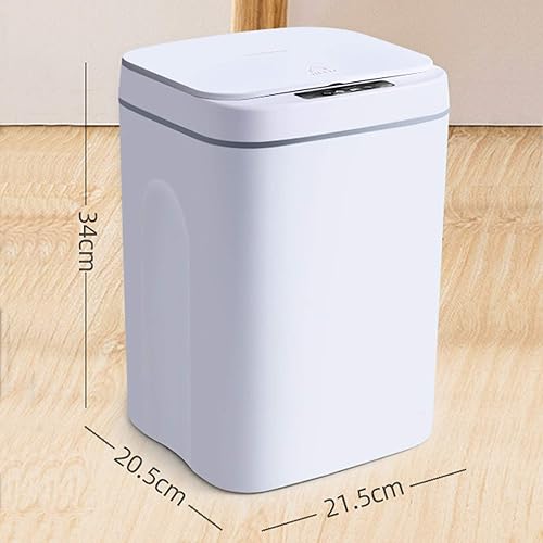 Miniatura 3 de KONKENIE Bote de basura automático de inducción inteligente sin contacto de 16L4.2 galones con sensor de movimiento, cubo de basura sellado para