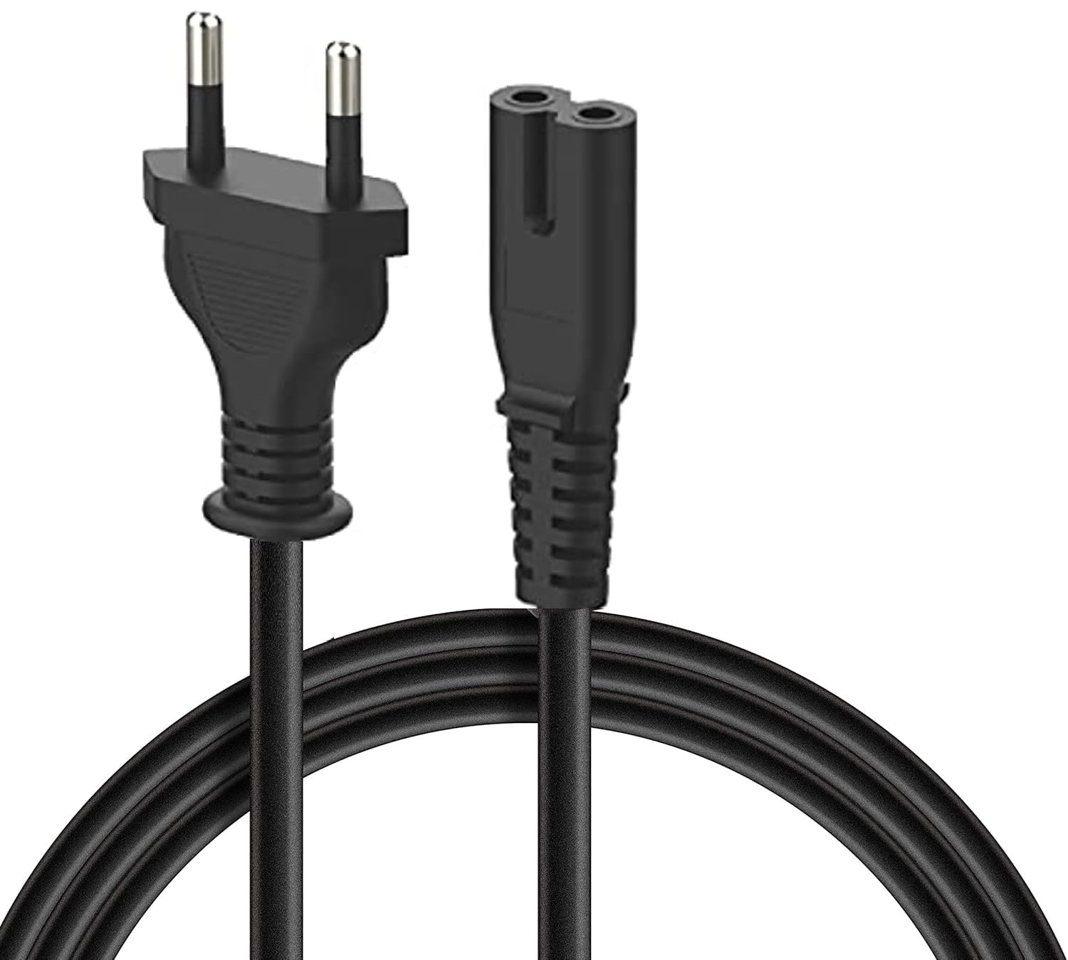 NISHTECH (1.5M 2-pin Universal Replacement AC Power Cord Cable Wire for LED TV, Printer,Laptop PC Notebook Computer, Play Station,Tape Recorder, Camera-picture-14