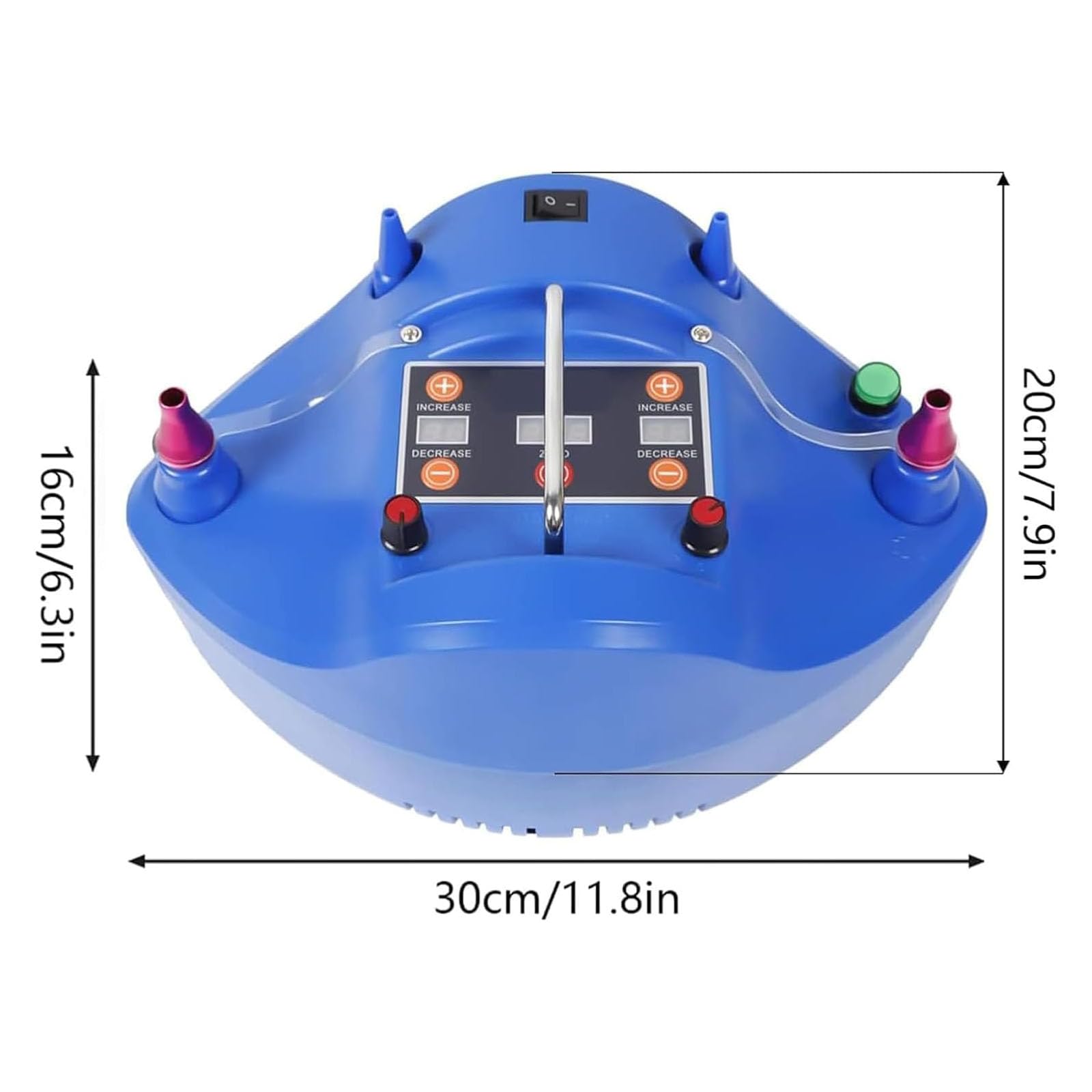 Pompa Elettrica Di Precisione Per Palloncini Da 1200 W, Gonfiatore Quantitativo Per Palloncini, Con Interruttore A Pedale E 2 Ugelli, Contatore Automatico, Tempo Regolabile, Per Celebrazioni,