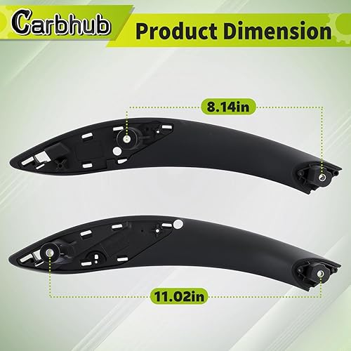 Miniatura 4 de Carbhub Juego de 4 tiradores de puerta delantera trasera izquierda para BMW 320 328 330 335 M3 F30 F31 F34 F80 428 435 M4 F32 F33 Reemplazo para