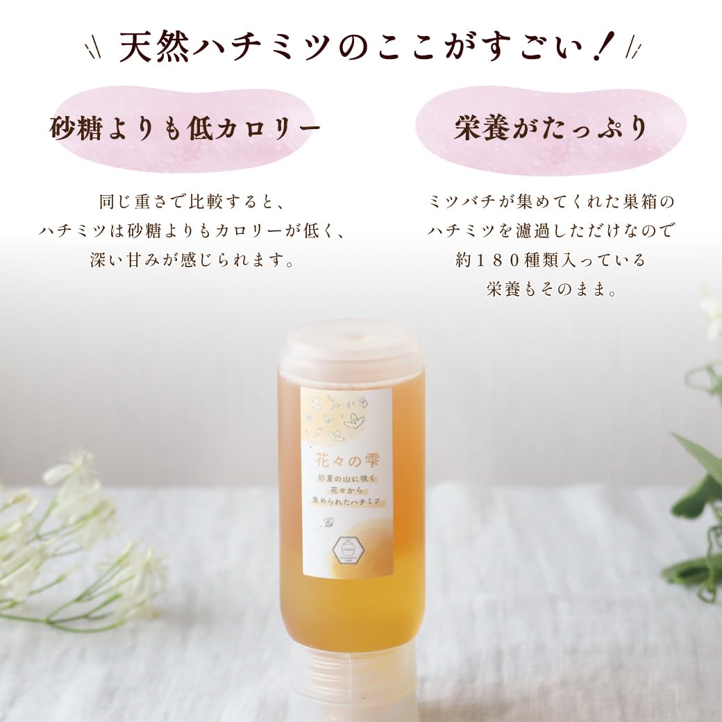 Amazon | みつばちのーと はちみつ 花々の雫 チューブタイプ（200g