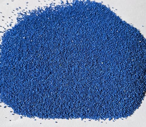 FAIRY TAIL & GLITZER FEE 5 kg di sabbia decorativa blu – Made in Germany – Sabbia di colore blu fine per vaso decorativo candele, matrimonio, floristica, fai da te, sabbia di quarzo colorata in