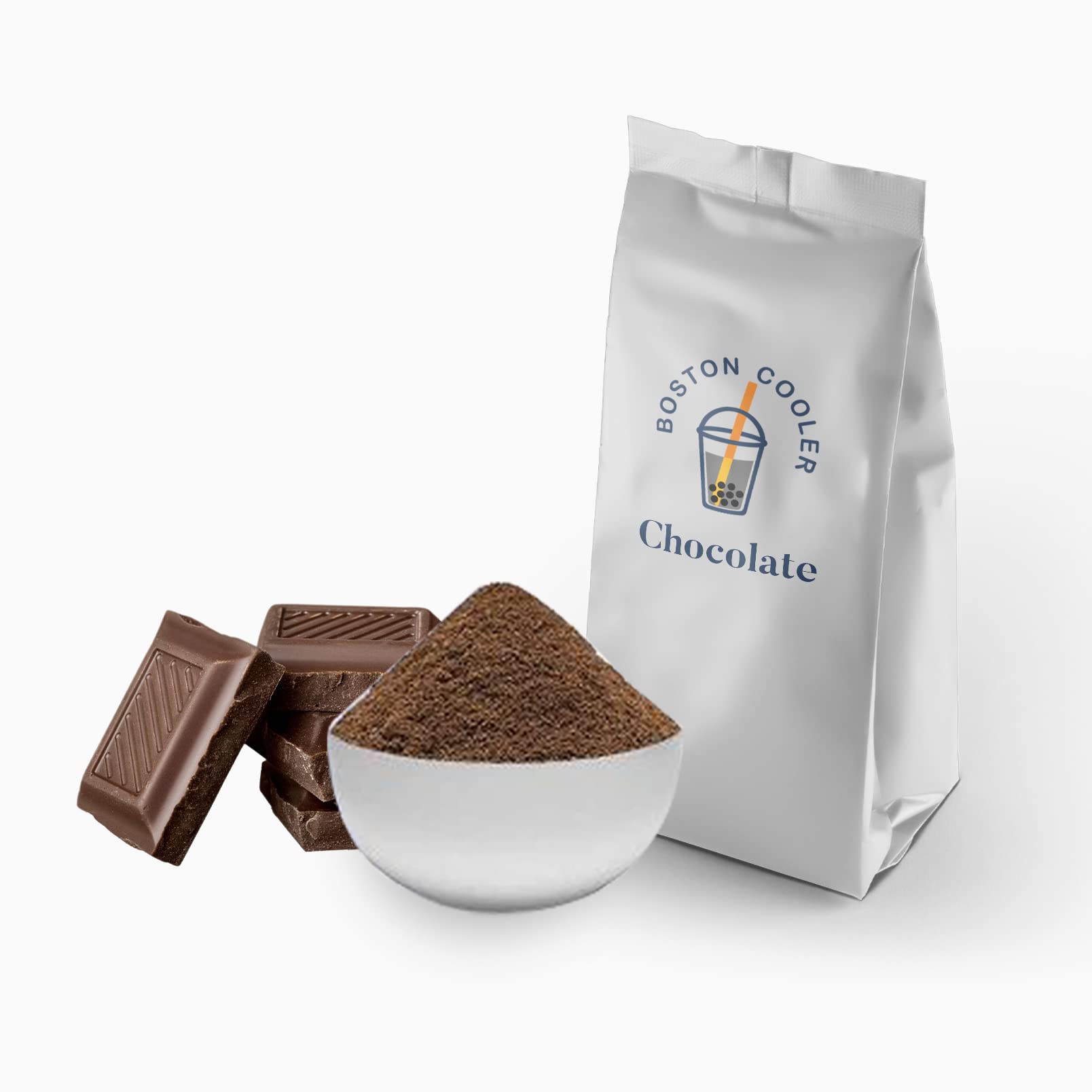 BOSTON COOLERS Chocolate Flavored Powder Original 1 Kg For Bubble Tea, Milk Tea, Fruit Tea, Boba Tea and Smoothie