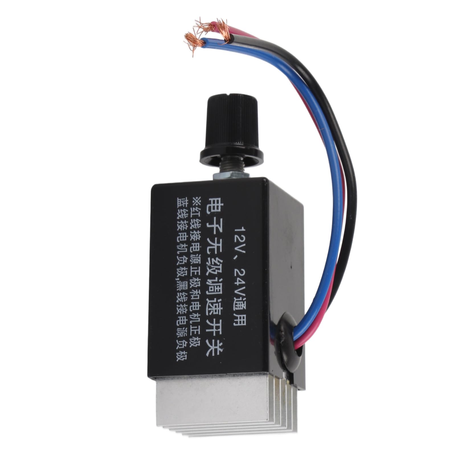 Universeller DC-Motor-Drehzahlregler 12V/24V – Stufenlose Lüftersteuerung Mit Kühlkörper, 10A, Für Auto, LKW & Co.
