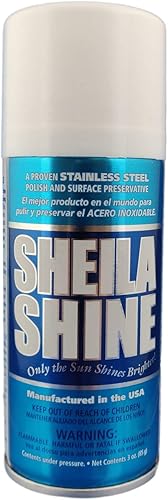 Sheila Shine 3oz Stainless Steel Cleaner and Polish - Cleans, Polishes & Protects Kitchen Appliances, Refrigerators, Sinks, Ovens & Grills -