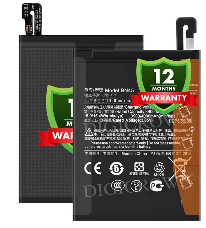 Image of Original BN45 Battery Compatible for Xiaomi Redmi Note 5 Pro - (4000mAh) - 1 Year Warranty DF7
