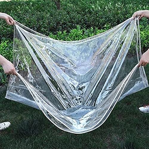 Lona transparente a prueba de lluvia PVC plástico impermeable carpa 4
