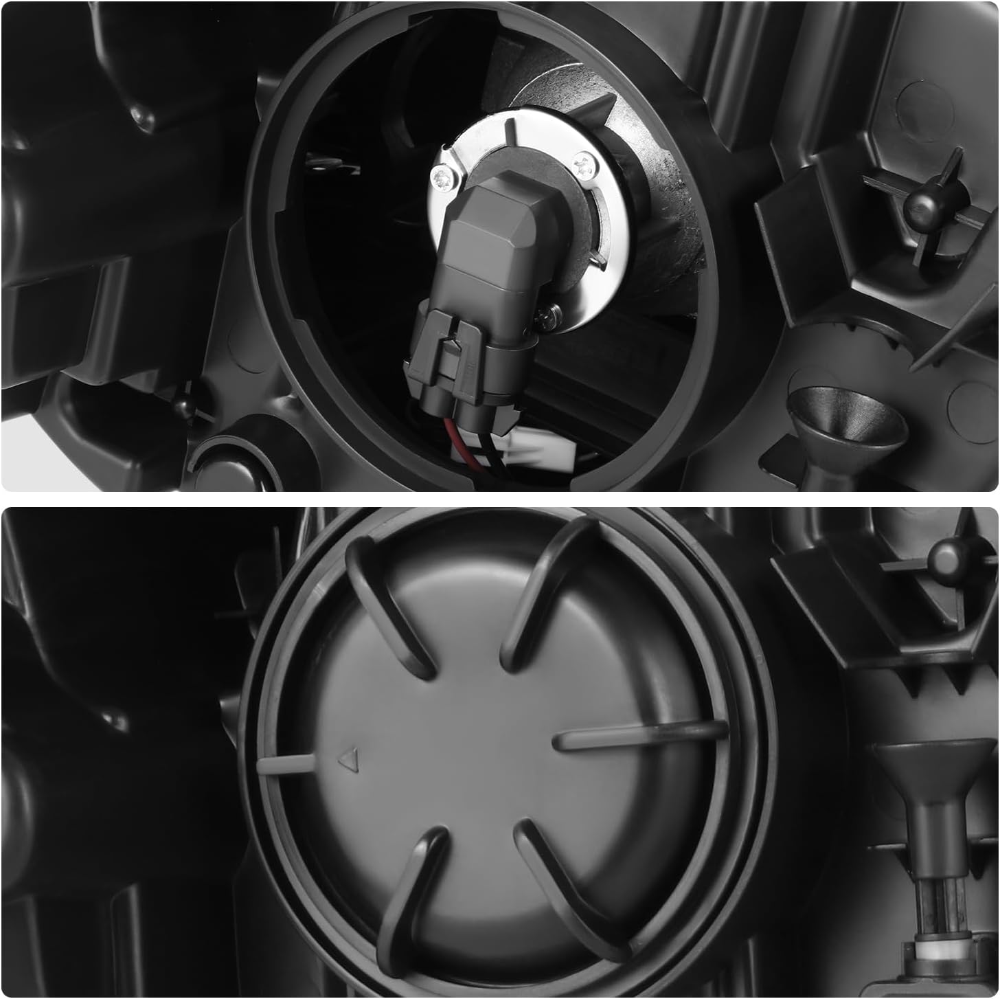 DNA MOTORING OE Style Front Left Halogen Projector Headlight Compatible With 2015-2022 Dodge Charger, OEM-HL-0286-L