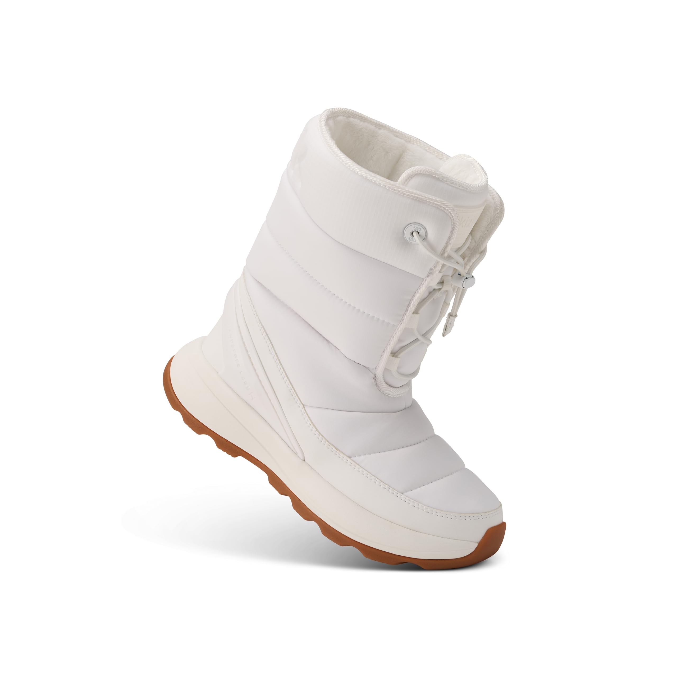 Kizik Juno 2 High Slip On Snow Boots for Women Durable Rubber Soles for Any Terrain Faux Fur