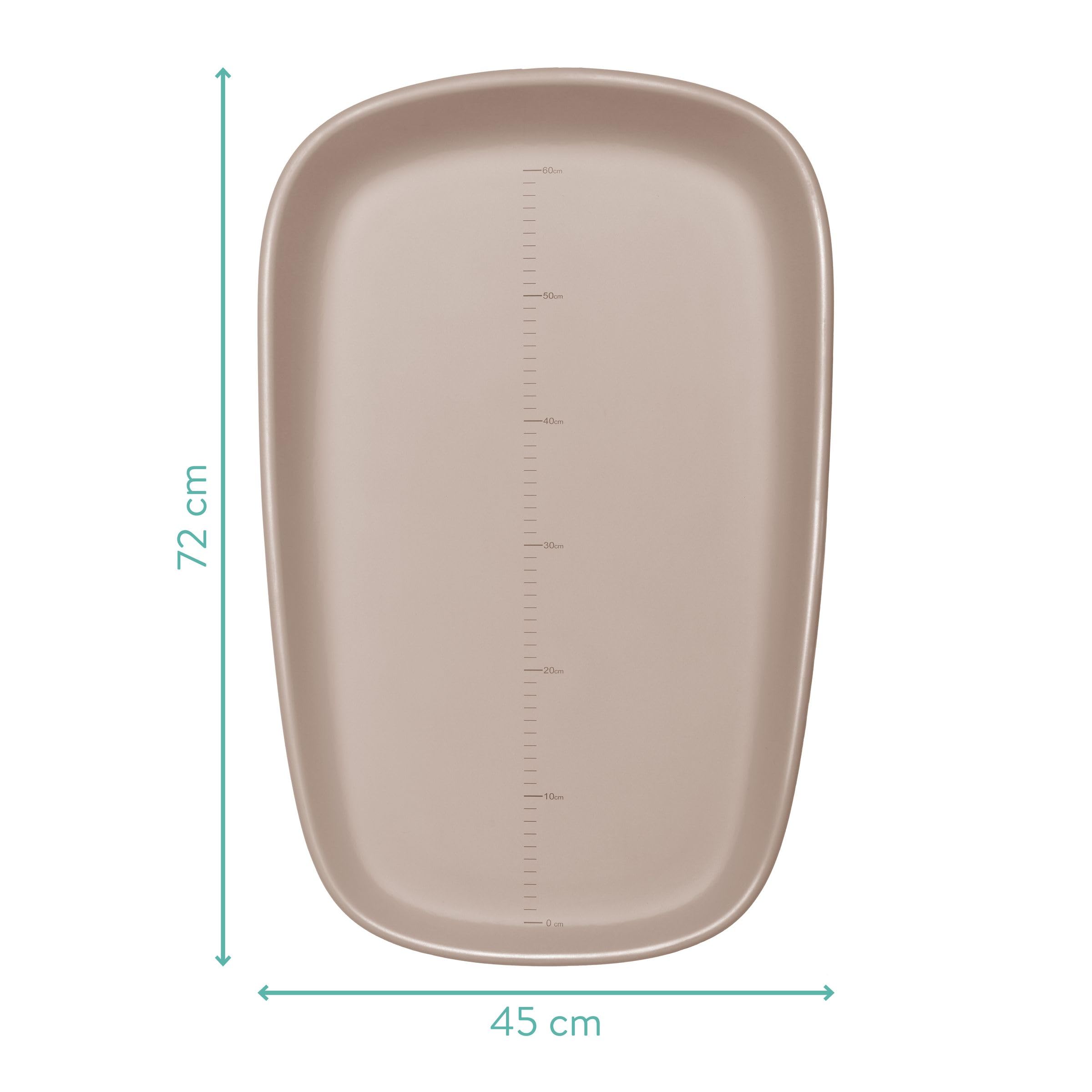 Fillikid Wickelmulde Soft Care Exklusiv 72x45 cm | Abwaschbare Wickelauflage aus EVA | Weiche Liegefläche mit erhöhtem Rand | Pflegeleicht & hygienisch | Modernes Design für Babyzimmer, ab Geburt