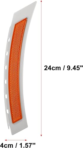 Miniatura 4 de X AUTOHAUX Par de parachoques delantero Reflector lateral marcador 63147185743 63147185744 para BMW Serie 5 535i 550i 2008-2010 Reemplazar Reflector