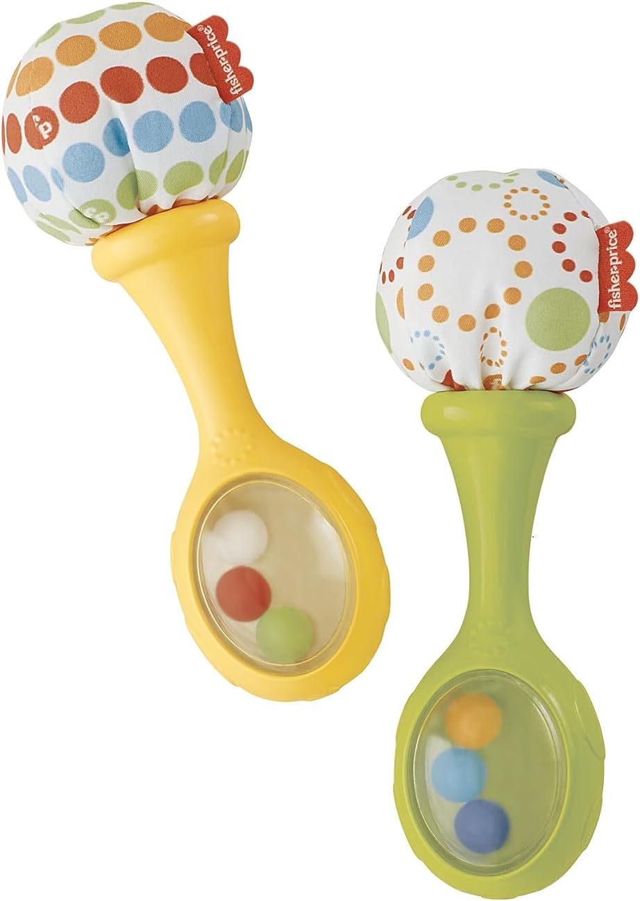 Fisher-Price Maracas Mes Premières : Éveil Musical et Sensoriel pour Bébé (3m+) - Description