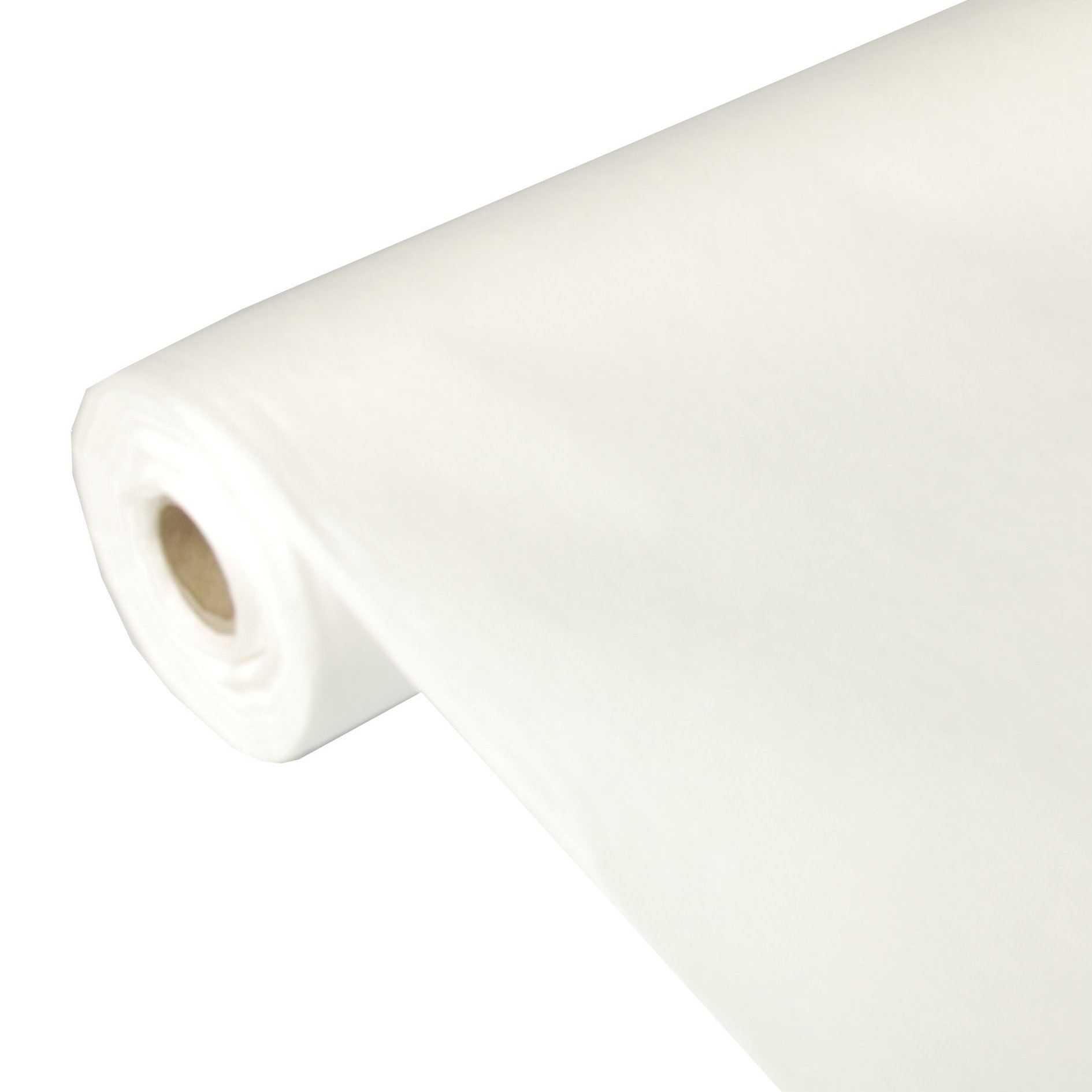 Papstar, Tischdecke, stoffähnlich, Vlies "soft selection" 40 m x 0,9 m weiss auf Rolle, #84949, Weiß