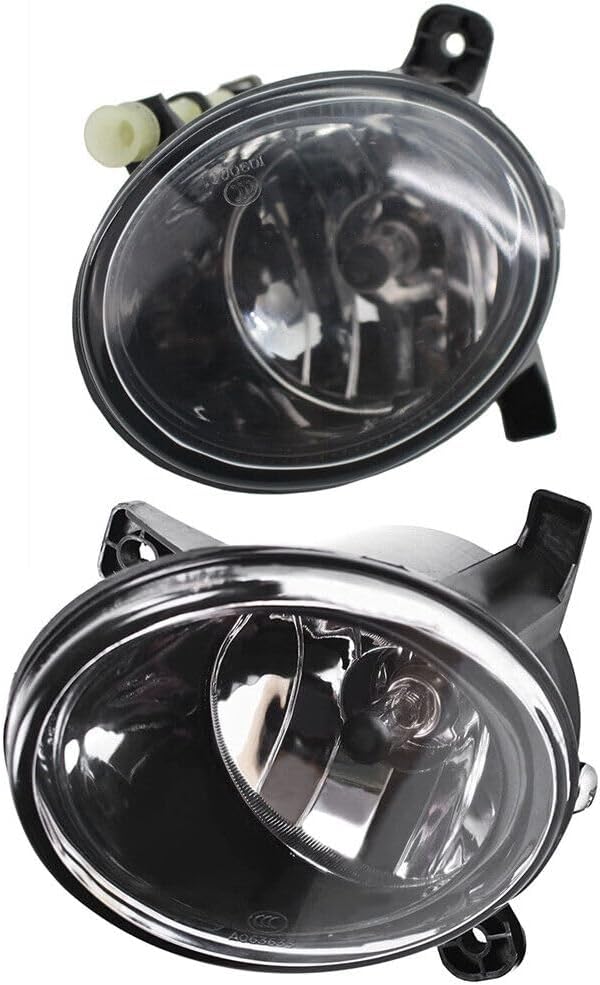 Pair of Front Fog Driving Lights with H11 Halogen Bulbs for 2009-2017 Audi Q5 | Fits OE 8T0941699B 8T0941700B | Left + Right Set