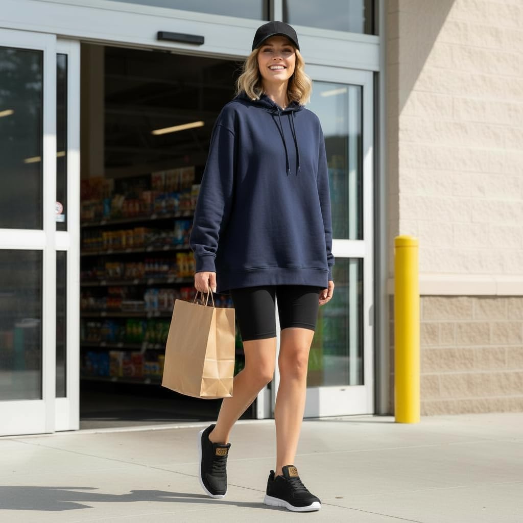 Ecetana Sneakers for Womens Walking Tennis Shoes Comfortable Lightweight Breathable Casual Non-Slip for Daily Work - Image 2