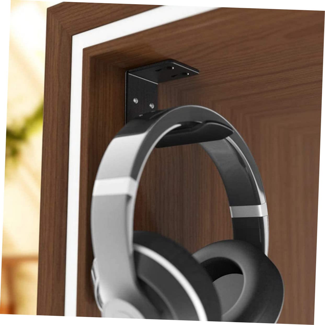 DOITOOL 6 Pz supporto per cuffie gancio sotto scrivania per cuffia portacomputer porta computer porta cuffia gancio per cuffie auricolare staffa allacciare appendiabiti