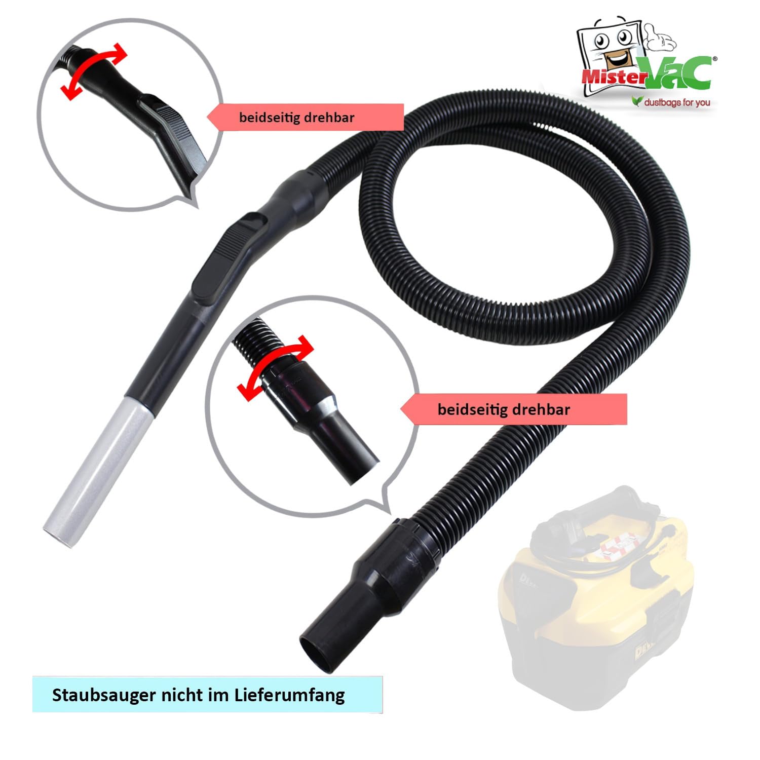 Tuyau MisterVac Compatible DeWalt DCV584L Longueur 1,9m Flexible Tuyau De Remplacement MisterVac Pour Aspirateur DeWalt DCV584L - 1,9 M Adaptateur Tuyau Remplacement Mistervac Dewald Dcv584l 1.9m Tuyau MisterVac Compatible DeWalt DCV584L Longueur 1,9m Flexible Tuyau De Remplacement MisterVac Pour Aspirateur DeWalt DCV584L - 1,9 M Adaptateur Tuyau Remplacement Mistervac Dewald Dcv584l 1.9m