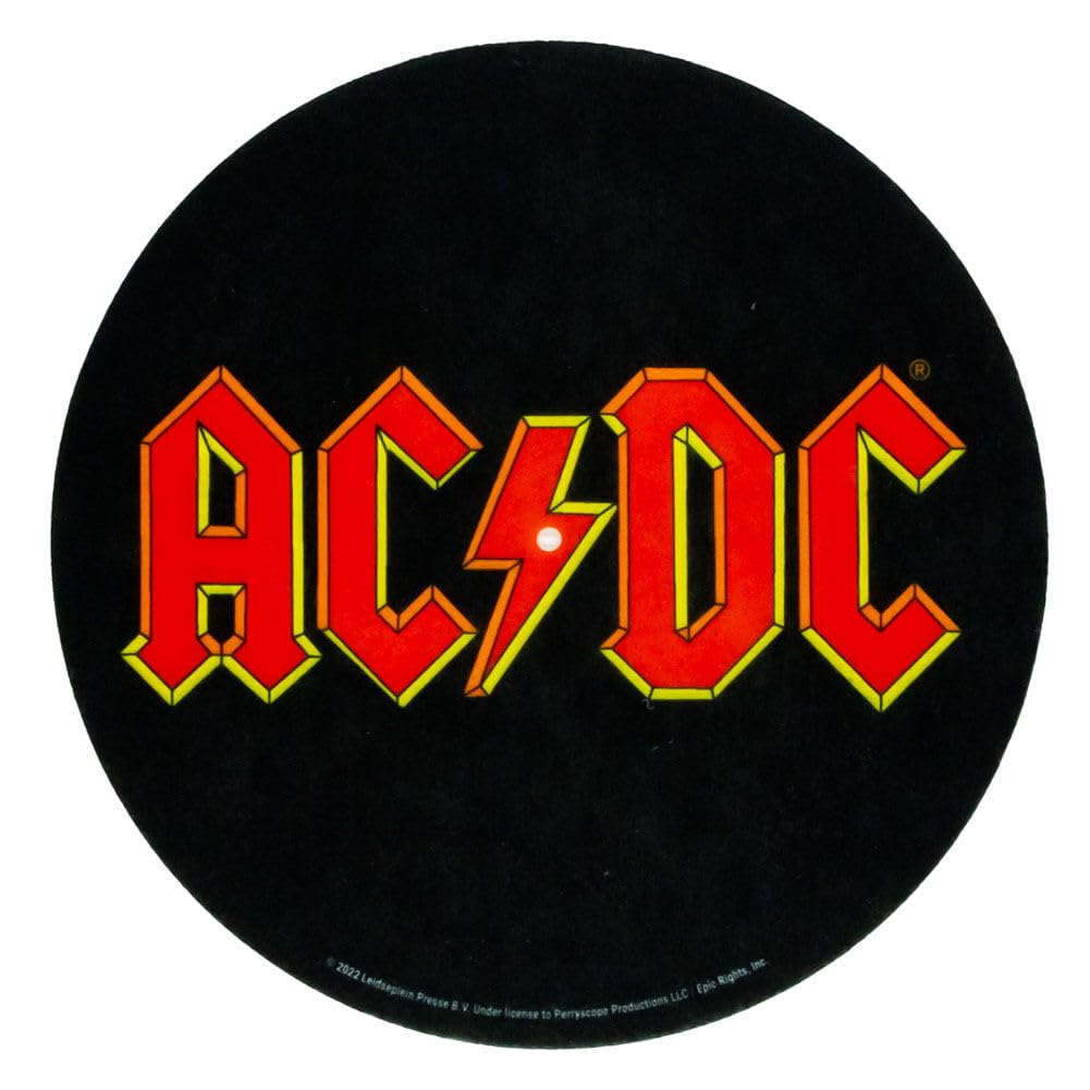 AC/DC Logo Turntable Slipmat (One Size) (Black/Red)
