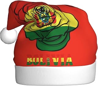 Congolese Congo Roses Flag Christmas Hat Santa Claus Hat, Unisex Comfortable Thick Warm Christmas Hat