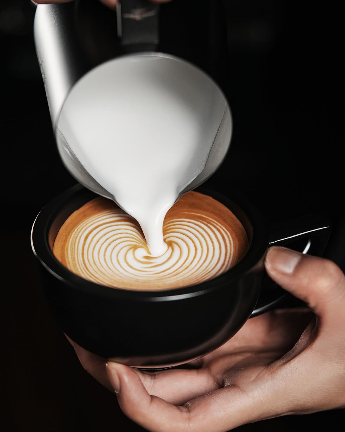 MHW-3BOMBER Brocca per latte 500ml, brocca per latte in acciaio inossidabile per macchina da caffè, accessori per caffè per barista domestico, tazza per cappuccino e arte del latte, brocca per schiuma