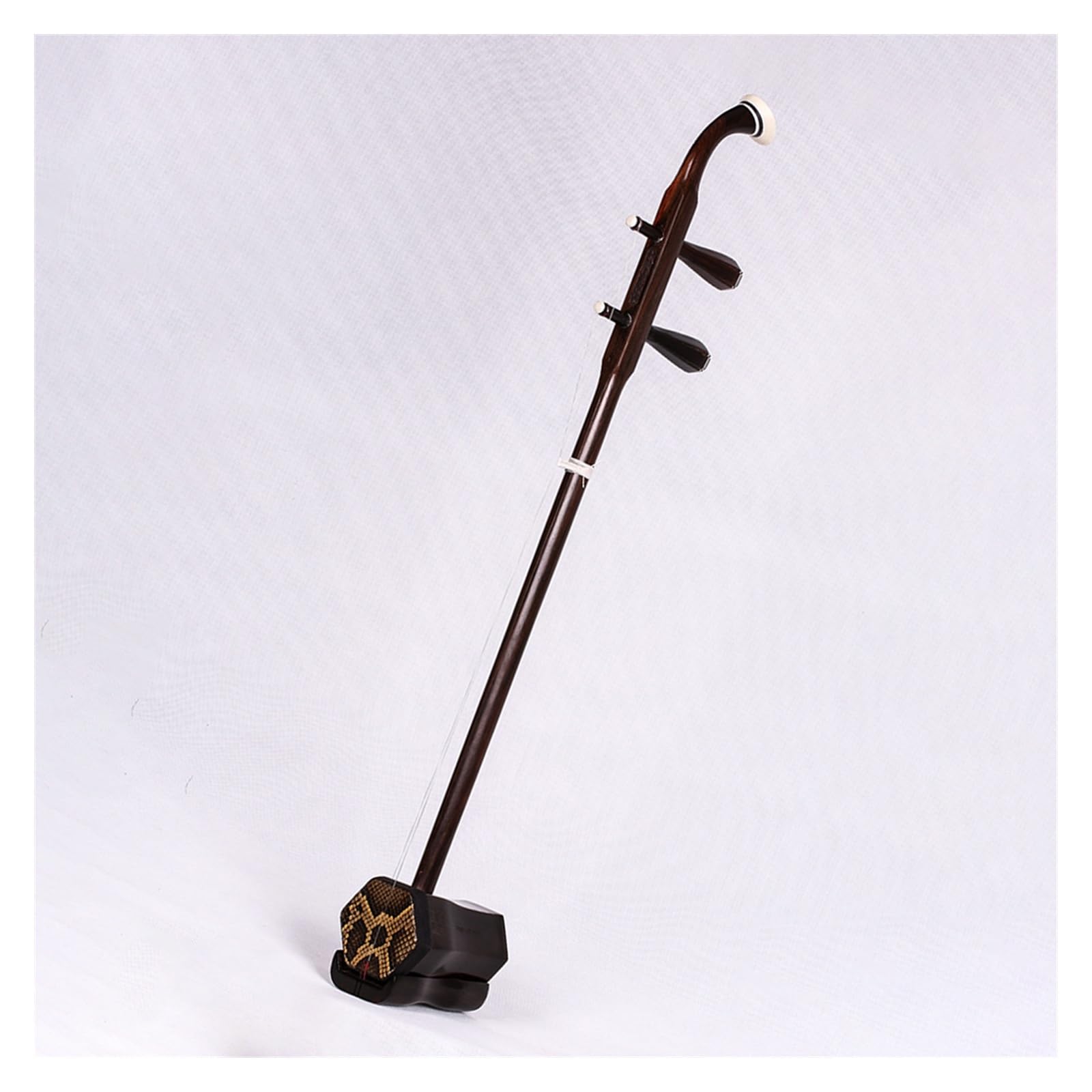 Erhu Hexagonal En Acajou Ancien Fait À La Main, Instrument Professionnel À 2 Cordes Avec Accessoires Professionnel Erhu