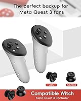 Vista 3 de Thumbsticks Replacement Kit for Oculus Quest 2 Controllerfor Meta Quest 2 Controller, Repair Accessories for Oculus Quest 2 Controller