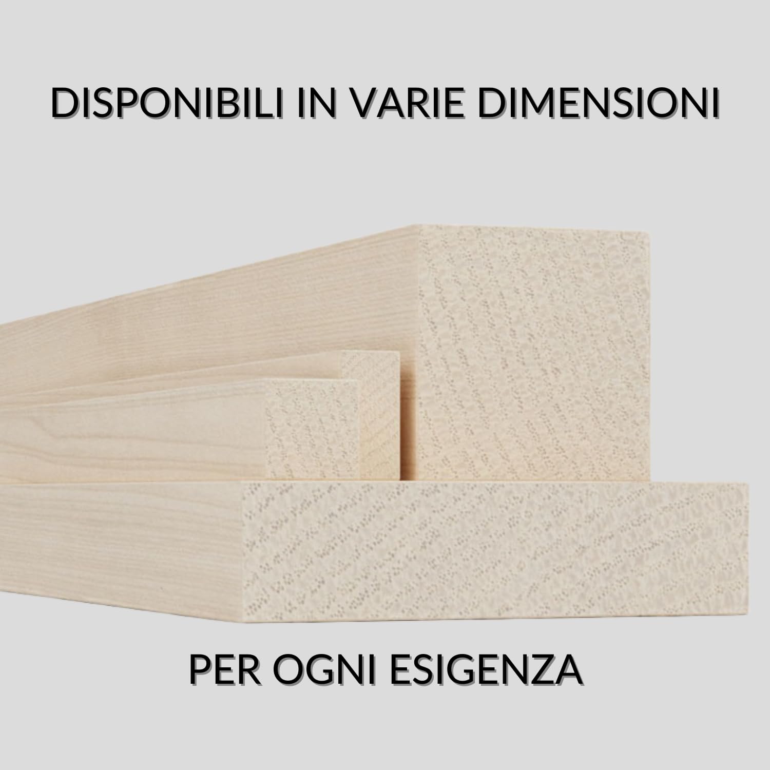 TWE Tucci Wood Essence Listelli Legno Massello Abete Alta Qualità Tavole Piallate su Quattro Lati Smusso su Spigoli al Metro Made in Italy 1 Confezione 16 pz (15x15x2000) mm