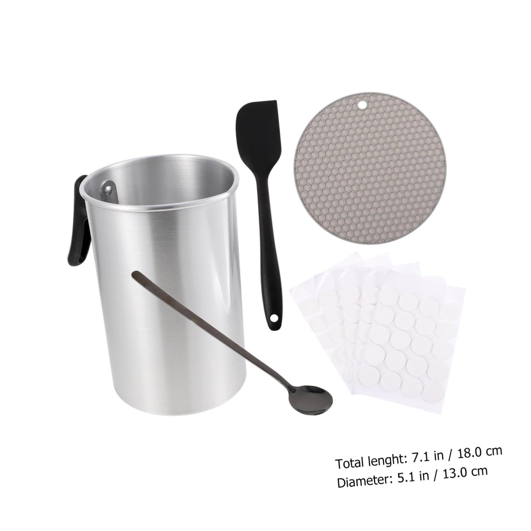 DOITOOL Kits para Hacer Velas de Acero Inoxidable, Capacidad 3 L, 1 Set