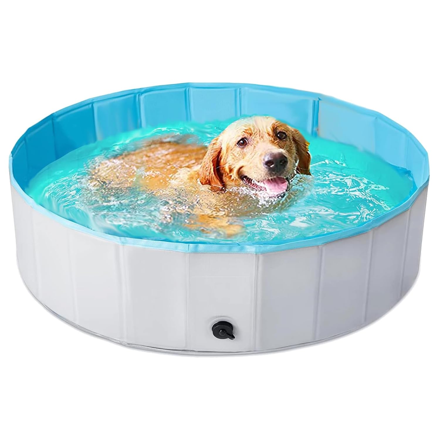 Emily Pets Foldable Dog Pool, Collapsible Hard Plastic Dog Swimming Pool, Portable Bath Tub for Pets Dogs and Cats, Pet Wading Pool for Indoor and Outdoor, 47.2 x 11.8 Inches (B0D4VK6SGS) Amazon Price History, Amazon Price Tracker