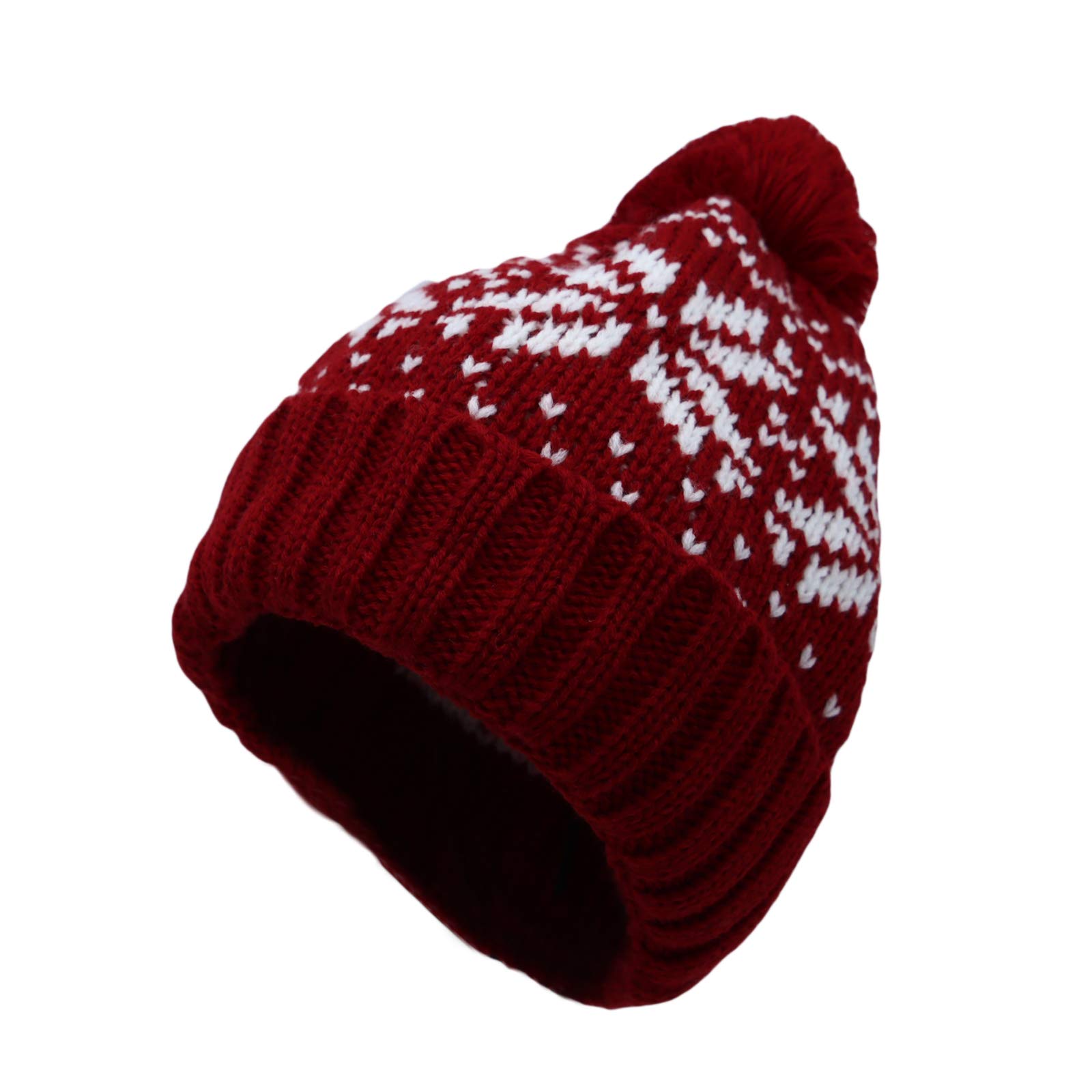 Knit US Canada Flag Union Jack Pom Beanie Hat JZP0027