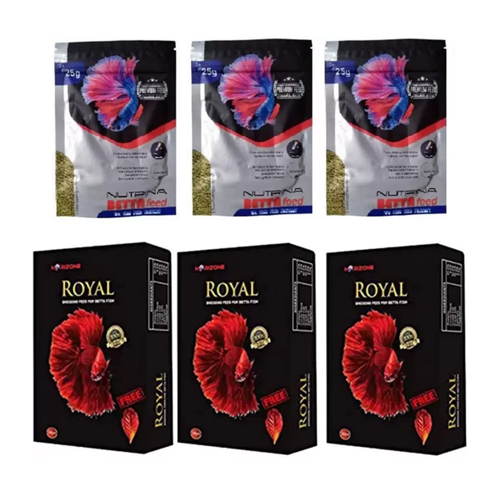 Betta Fish Foods Economical Combo Set of Royal and WA Nutrina Total 6 Nos by RichBay (B09QK1QYJM) Amazon Price History, Amazon Price Tracker