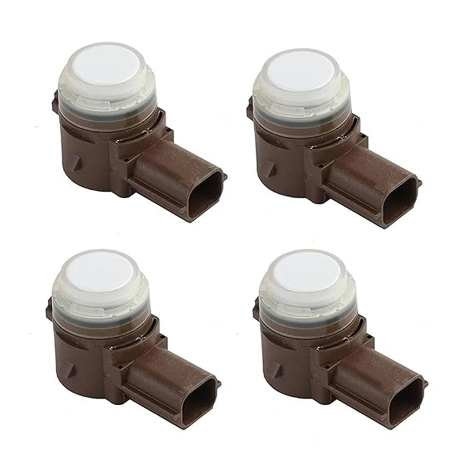 Sensor de aparcamiento para Fiesta, Focus, Ecosport, Pdc, sensor de control de distancia de estacionamiento, asistencia inversa Hu5t15c868aaw (blanco, 1 unidad) (4 piezas/blanco)