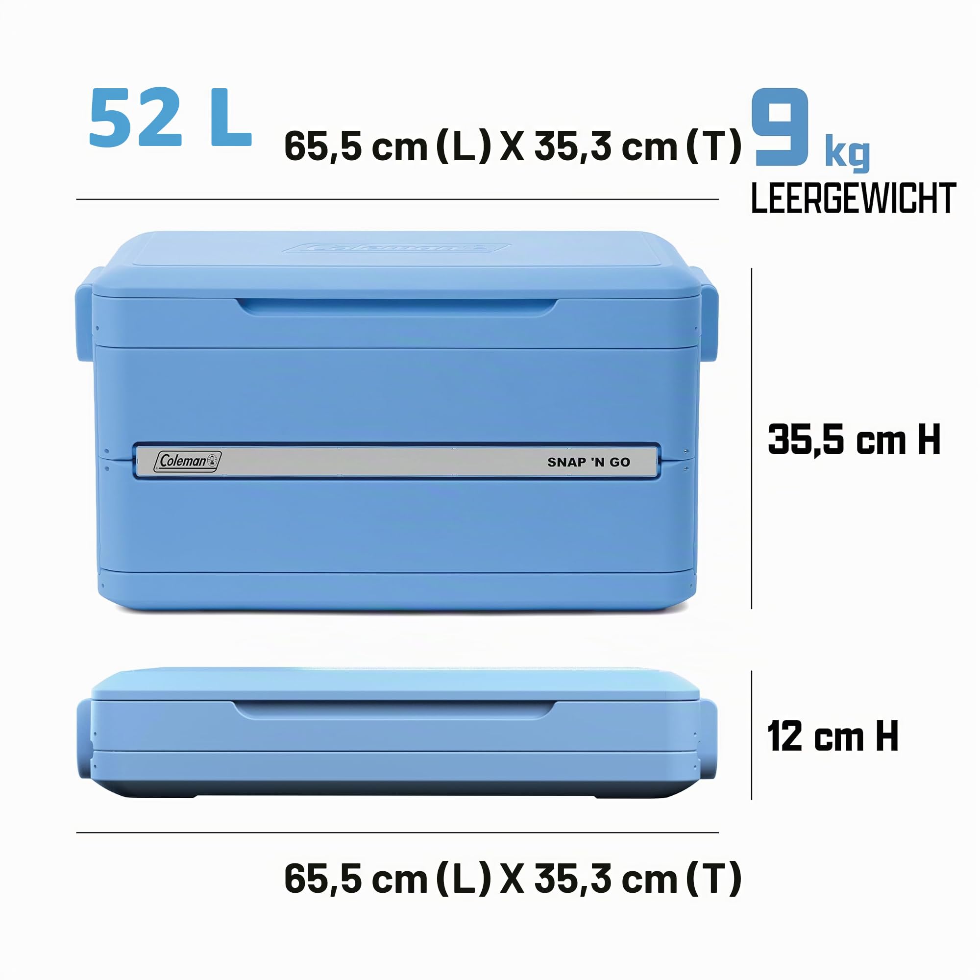 Coleman Snap 'N Go Faltbare Kühlbox 52 | 42 | 33 Liter